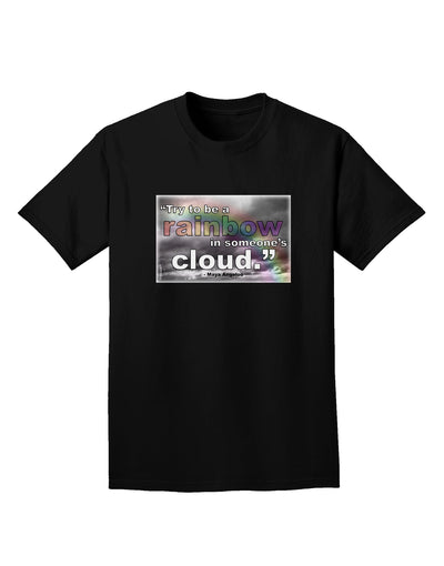 Rainbow in Cloud M Angelou Adult Dark T-Shirt by TooLoud-Mens T-Shirt-TooLoud-Black-Small-Davson Sales