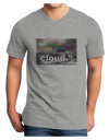 Rainbow in Cloud M Angelou Adult V-Neck T-shirt by TooLoud-Mens V-Neck T-Shirt-TooLoud-HeatherGray-Small-Davson Sales