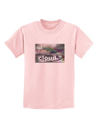 Rainbow in Cloud M Angelou Childrens T-Shirt by TooLoud-Childrens T-Shirt-TooLoud-PalePink-X-Small-Davson Sales