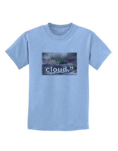 Rainbow in Cloud M Angelou Childrens T-Shirt by TooLoud-Childrens T-Shirt-TooLoud-Light-Blue-X-Small-Davson Sales