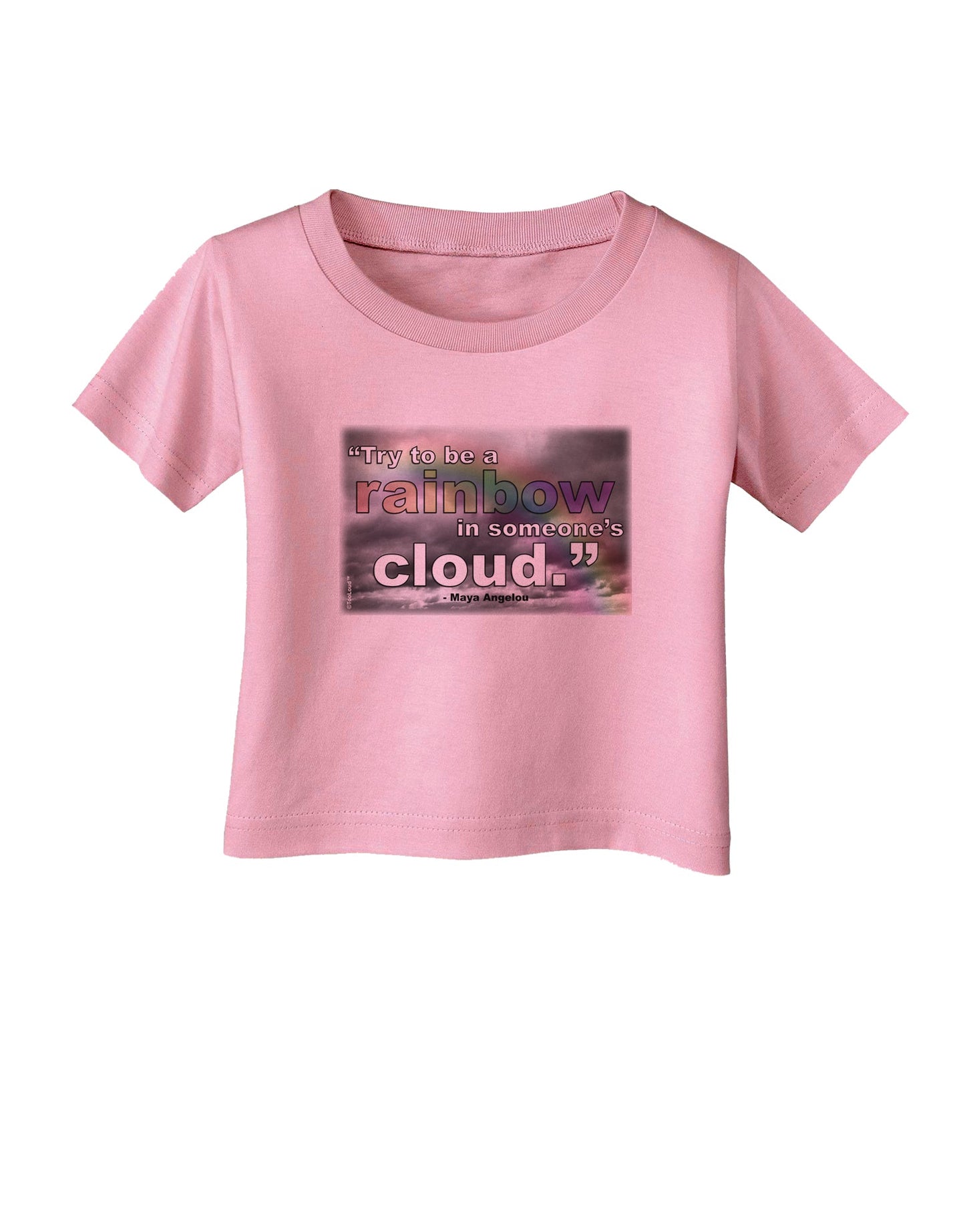Rainbow in Cloud M Angelou Infant T-Shirt by TooLoud-Infant T-Shirt-TooLoud-Candy-Pink-06-Months-Davson Sales