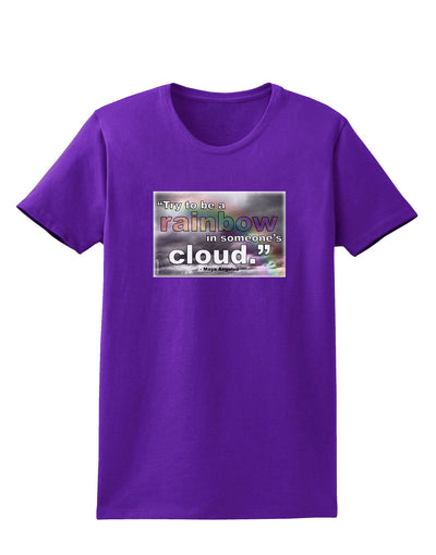 Rainbow in Cloud M Angelou Womens Dark T-Shirt by TooLoud-Womens T-Shirt-TooLoud-Purple-X-Small-Davson Sales