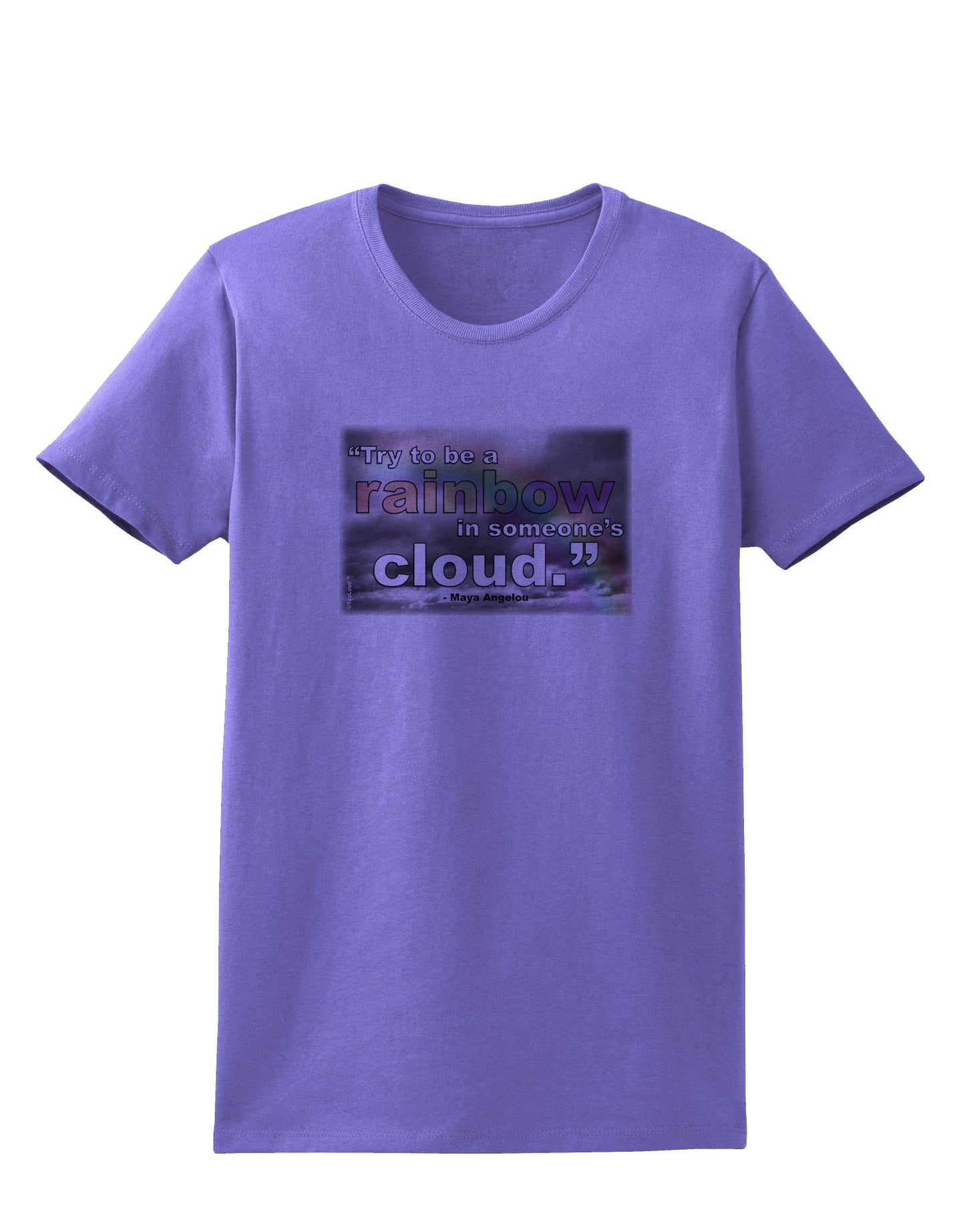 Rainbow in Cloud M Angelou Womens T-Shirt by TooLoud-Womens T-Shirt-TooLoud-Violet-X-Small-Davson Sales