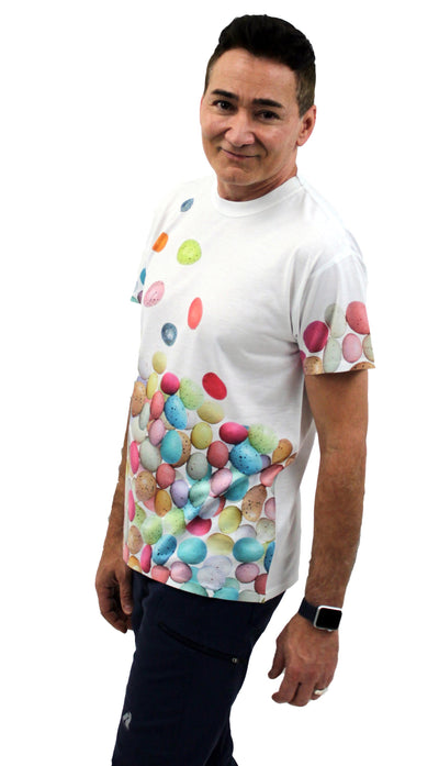 Raining Easter Eggs T-Shirt, Unisex Easter Shirt-unisex t-shirt-Davson Sales-Unisex-Adult-Extra-Small-Davson Sales