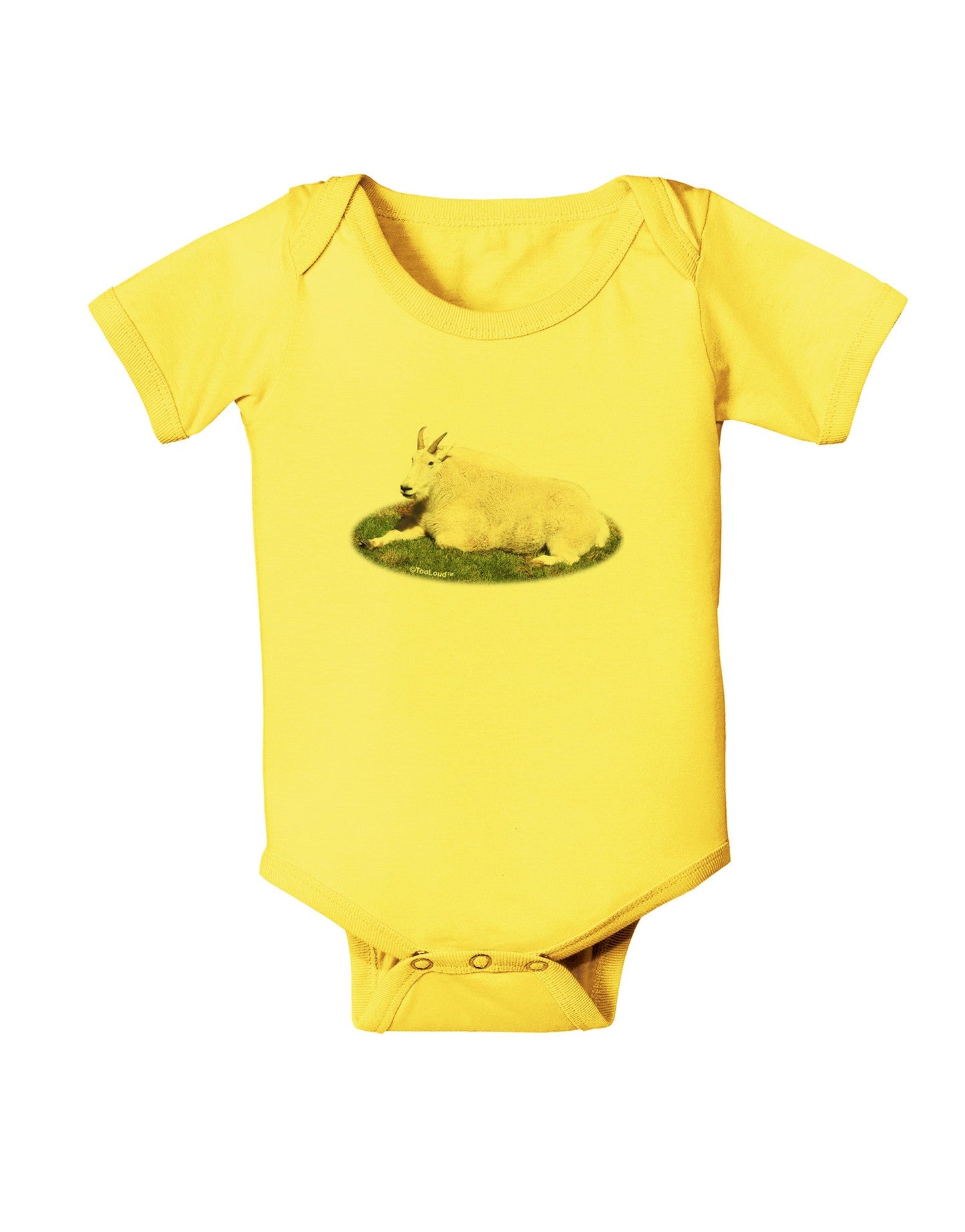 Ram Cutout Baby Romper Bodysuit-Baby Romper-TooLoud-Yellow-06-Months-Davson Sales