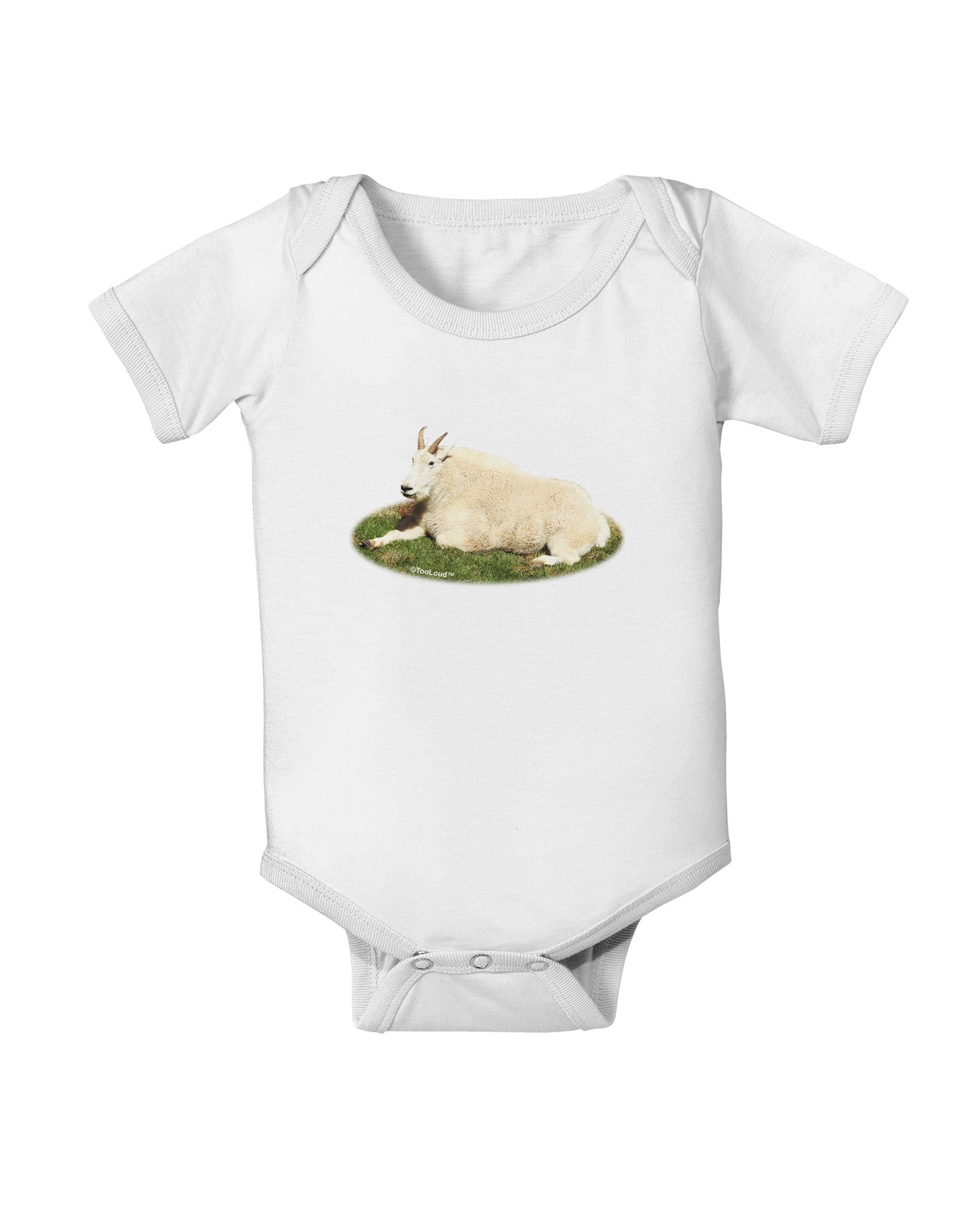Ram Cutout Baby Romper Bodysuit-Baby Romper-TooLoud-White-06-Months-Davson Sales