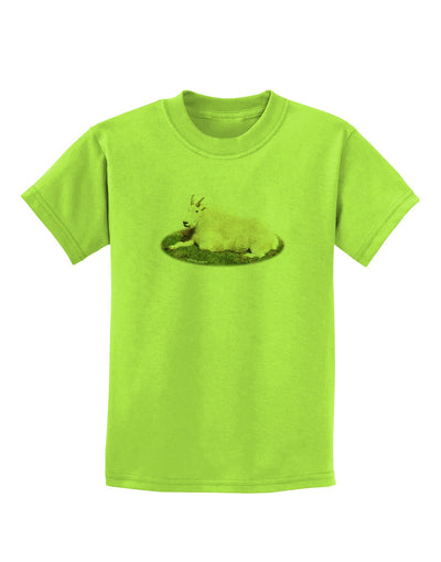 Ram Cutout Childrens T-Shirt-Childrens T-Shirt-TooLoud-Lime-Green-X-Small-Davson Sales