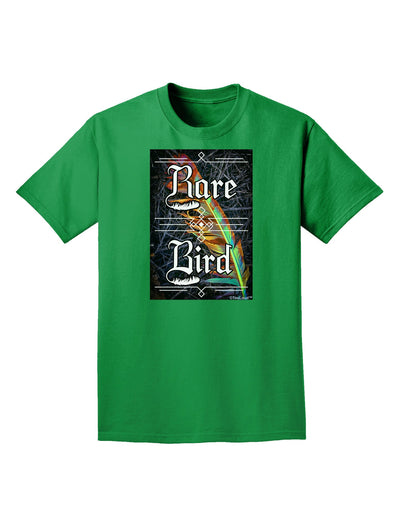 Rare Bird - Colorful Feather Adult Dark T-Shirt-Mens T-Shirt-TooLoud-Kelly-Green-Small-Davson Sales