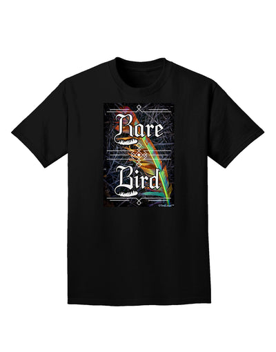 Rare Bird - Colorful Feather Adult Dark T-Shirt-Mens T-Shirt-TooLoud-Black-Small-Davson Sales