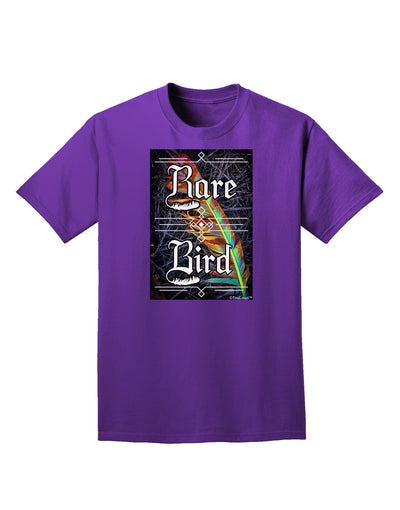 Rare Bird - Colorful Feather Adult Dark T-Shirt-Mens T-Shirt-TooLoud-Purple-Small-Davson Sales