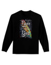 Rare Bird - Colorful Feather Adult Long Sleeve Dark T-Shirt-TooLoud-Black-Small-Davson Sales