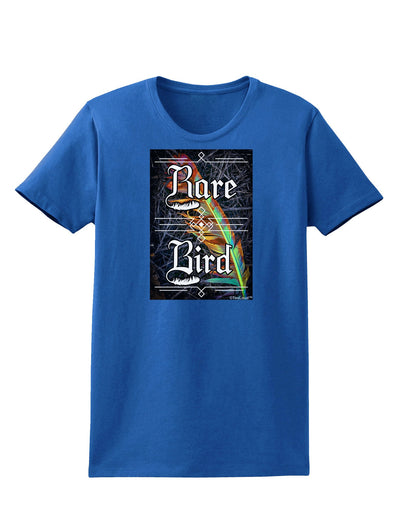 Rare Bird - Colorful Feather Womens Dark T-Shirt-TooLoud-Royal-Blue-X-Small-Davson Sales