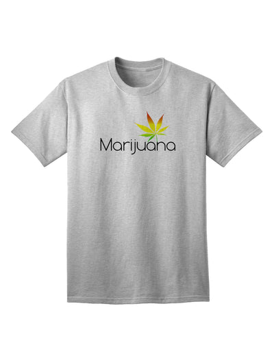 Rastafarian Adult T-Shirt featuring Marijuana Text and Leaf-Mens T-shirts-TooLoud-AshGray-Small-Davson Sales