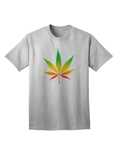 Rastafarian Colors Adult T-Shirt featuring a Marijuana Leaf-Mens T-shirts-TooLoud-AshGray-Small-Davson Sales