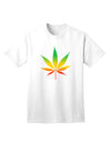 Rastafarian Colors Adult T-Shirt featuring a Marijuana Leaf-Mens T-shirts-TooLoud-White-Small-Davson Sales