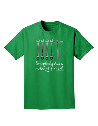 Ratchet Friend Adult Dark T-Shirt-Mens T-Shirt-TooLoud-Kelly-Green-Small-Davson Sales