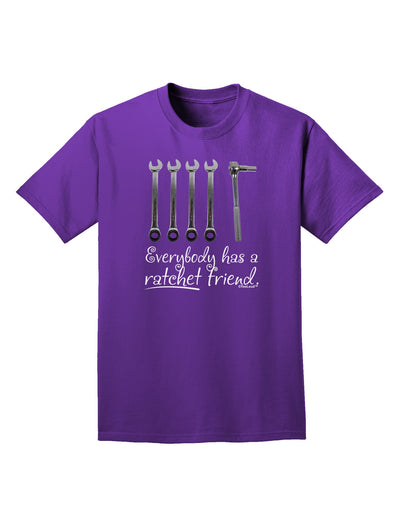 Ratchet Friend Adult Dark T-Shirt-Mens T-Shirt-TooLoud-Purple-Small-Davson Sales