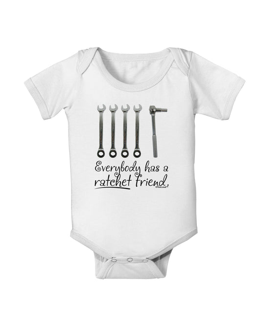 Ratchet Friend Baby Romper Bodysuit-Baby Romper-TooLoud-White-06-Months-Davson Sales