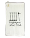 Ratchet Friend Micro Terry Gromet Golf Towel 11&#x22;x19-Golf Towel-TooLoud-White-Davson Sales