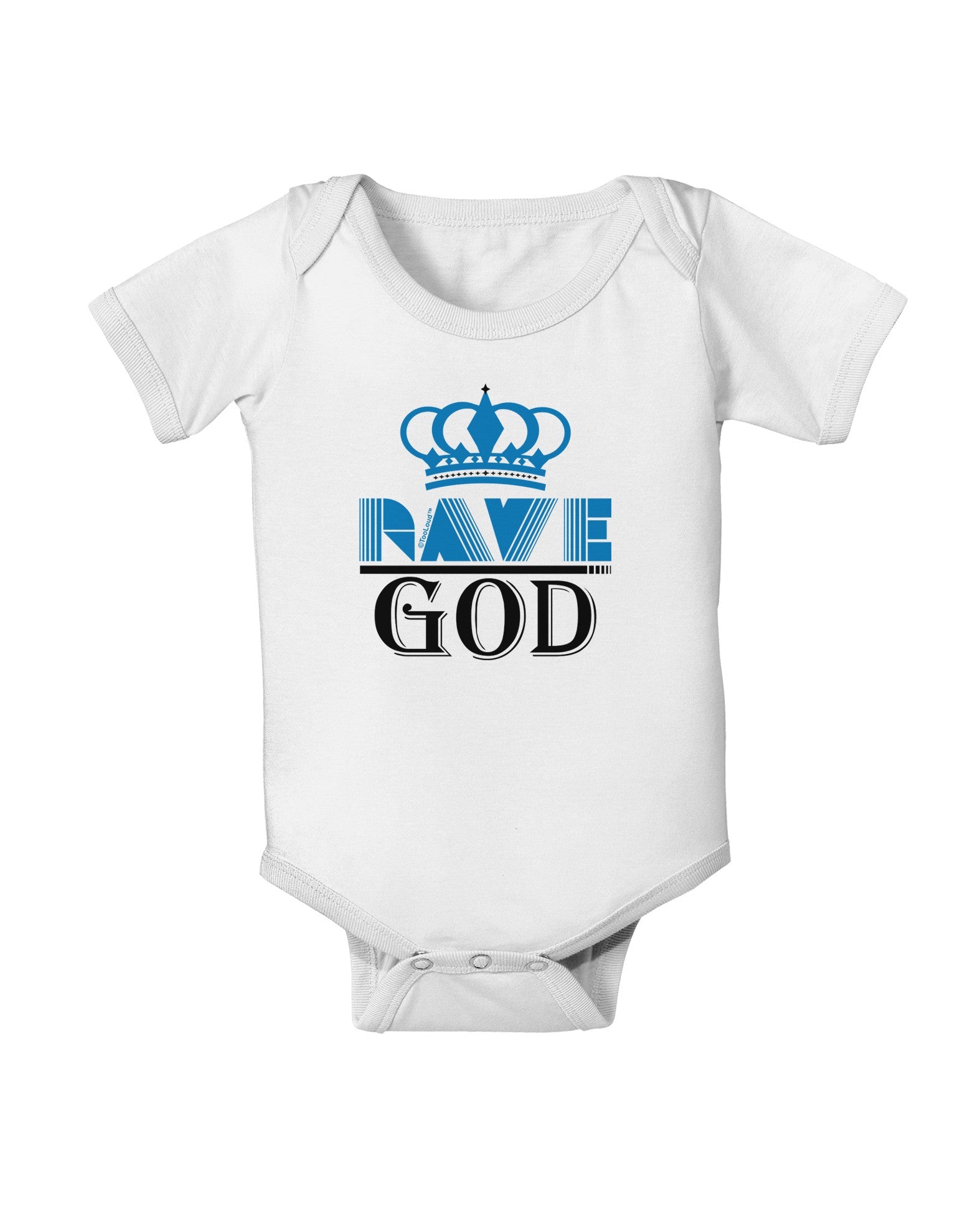 Rave God Baby Romper Bodysuit-Baby Romper-TooLoud-White-06-Months-Davson Sales