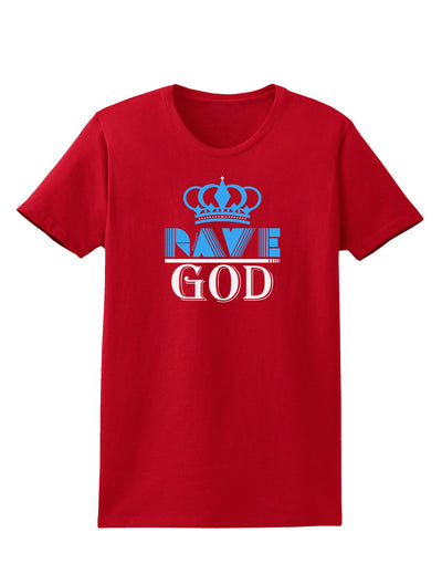 Rave God Womens Dark T-Shirt-TooLoud-Red-X-Small-Davson Sales