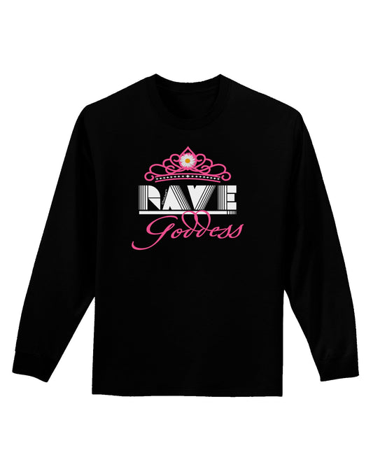 Rave Goddess Adult Long Sleeve Dark T-Shirt-TooLoud-Black-Small-Davson Sales