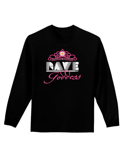 Rave Goddess Adult Long Sleeve Dark T-Shirt-TooLoud-Black-Small-Davson Sales