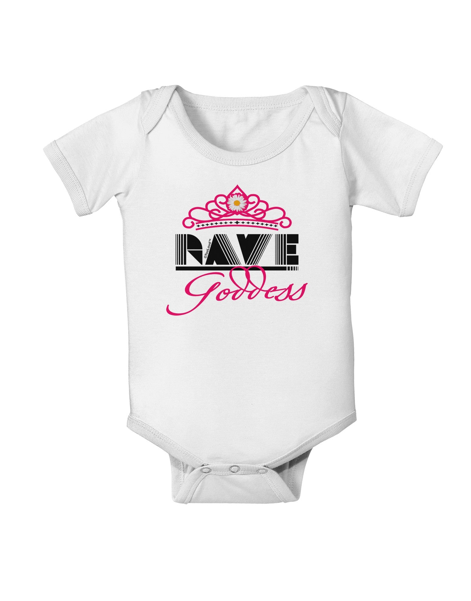 Rave Goddess Baby Romper Bodysuit-Baby Romper-TooLoud-White-06-Months-Davson Sales
