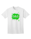 Rave Splatter Green Adult T-Shirt-Mens T-Shirt-TooLoud-White-Small-Davson Sales