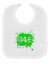 Rave Splatter Green Baby Bib