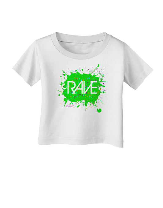 Rave Splatter Green Infant T-Shirt-Infant T-Shirt-TooLoud-White-06-Months-Davson Sales