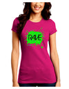 Rave Splatter Green Juniors Crew Dark T-Shirt-T-Shirts Juniors Tops-TooLoud-Hot-Pink-Juniors Fitted Small-Davson Sales