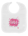 Rave Splatter Pink Baby Bib