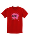 Rave Splatter Pink Childrens Dark T-Shirt-Childrens T-Shirt-TooLoud-Red-X-Small-Davson Sales