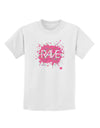 Rave Splatter Pink Childrens T-Shirt-Childrens T-Shirt-TooLoud-White-X-Small-Davson Sales