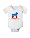 RePUPlican Baby Romper Bodysuit-Baby Romper-TooLoud-White-06-Months-Davson Sales