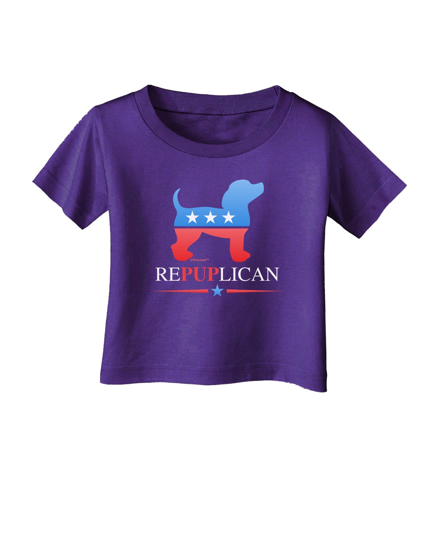 RePUPlican Infant T-Shirt Dark-Infant T-Shirt-TooLoud-Purple-06-Months-Davson Sales