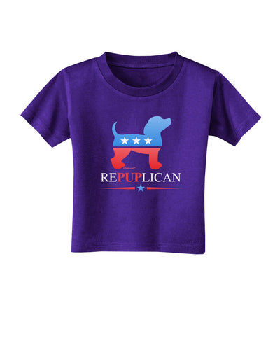 RePUPlican Toddler T-Shirt Dark-Toddler T-Shirt-TooLoud-Purple-2T-Davson Sales