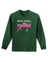 Real Girls Go Fishing Adult Long Sleeve Dark T-Shirt-TooLoud-Dark-Green-Small-Davson Sales