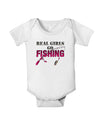 Real Girls Go Fishing Baby Romper Bodysuit-Baby Romper-TooLoud-White-06-Months-Davson Sales
