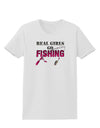 Real Girls Go Fishing Womens T-Shirt-Womens T-Shirt-TooLoud-White-X-Small-Davson Sales