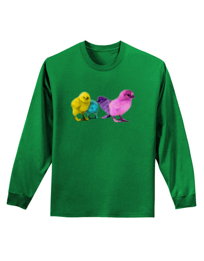 Real Life Peepers Adult Long Sleeve Dark T-Shirt-TooLoud-Kelly-Green-Small-Davson Sales