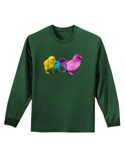 Real Life Peepers Adult Long Sleeve Dark T-Shirt-TooLoud-Dark-Green-Small-Davson Sales