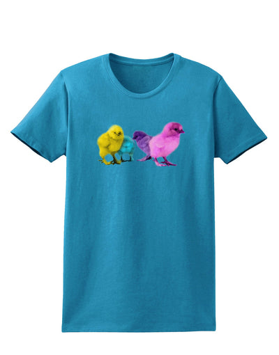 Real Life Peepers Womens Dark T-Shirt-TooLoud-Turquoise-X-Small-Davson Sales