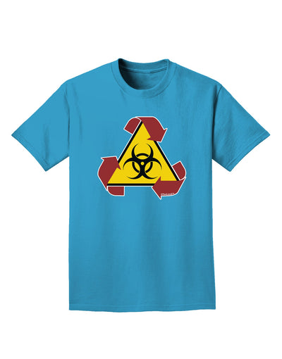 Recycle Biohazard Sign Adult Dark T-Shirt by TooLoud-Mens T-Shirt-TooLoud-Turquoise-Small-Davson Sales