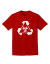 Recycle Biohazard Sign Black and White Adult Dark T-Shirt by TooLoud-Mens T-Shirt-TooLoud-Red-Small-Davson Sales