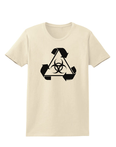 Recycle Biohazard Sign Black and White Womens T-Shirt by TooLoud-Womens T-Shirt-TooLoud-Natural-X-Small-Davson Sales