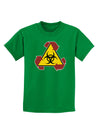 Recycle Biohazard Sign Childrens Dark T-Shirt by TooLoud-Childrens T-Shirt-TooLoud-Kelly-Green-X-Small-Davson Sales