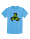 Recycle Biohazard Sign Childrens T-Shirt by TooLoud-Childrens T-Shirt-TooLoud-Aquatic-Blue-X-Small-Davson Sales