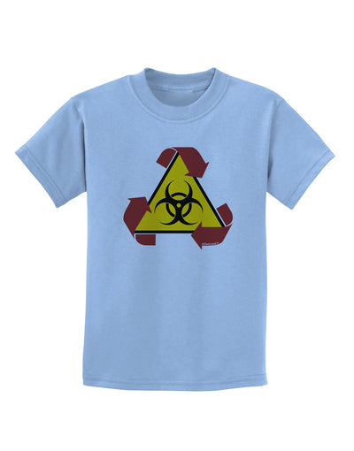 Recycle Biohazard Sign Childrens T-Shirt by TooLoud-Childrens T-Shirt-TooLoud-Light-Blue-X-Small-Davson Sales